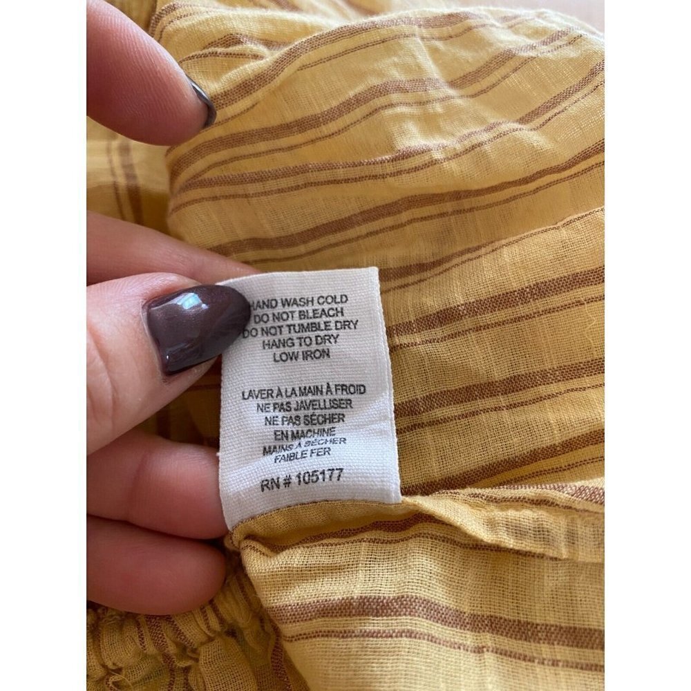 ULLA Johnson BNWOT Blouse "Kalila" V-Neck Stripe Sz 0 Striped Ruffles - Picture 8 of 10